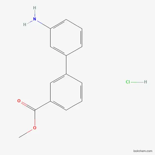 Molecular Structure of 343985-94-4 (Methyl 3'-amino-[1,1'-biphenyl]-3-carboxylate hydrochloride)