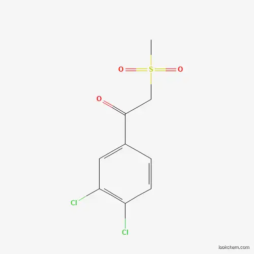 Molecular Structure of 344275-49-6 (1-(3,4-Dichlorophenyl)-2-(methylsulfonyl)-1-ethanone)