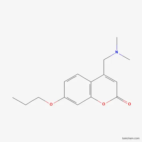 Molecular Structure of 351194-17-7 (4-((Dimethylamino)methyl)-7-propoxy-2H-chromen-2-one)