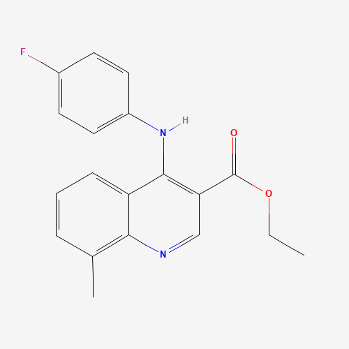 ETHYL 4-(4-FLUOROANILINO)-8-METHYL-3-QUINOLINECARBOXYLATE