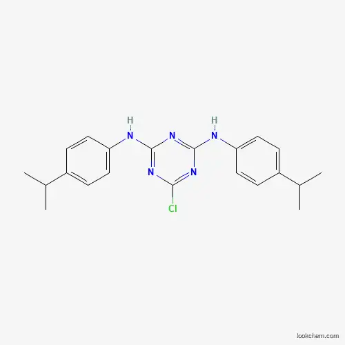 Molecular Structure of 377067-08-8 (6-chloro-N,N'-bis(4-isopropylphenyl)-1,3,5-triazine-2,4-diamine)