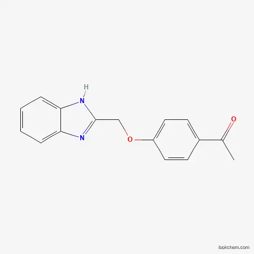 Molecular Structure of 380644-81-5 (1-[4-(1H-benzimidazol-2-ylmethoxy)phenyl]ethanone)