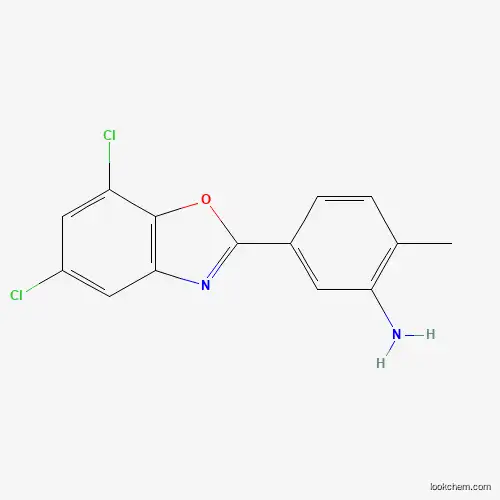 5-(5,7-DICHLORO-BENZOOXAZOL-2-YL)-2-METHYL-PHENYLAMINE