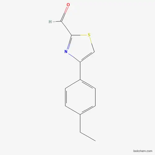 Molecular Structure of 383143-98-4 (4-(4-Ethylphenyl)-1,3-thiazole-2-carbaldehyde)