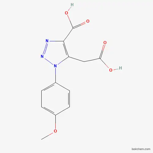 Molecular Structure of 439095-14-4 (5-(carboxymethyl)-1-(4-methoxyphenyl)-1H-1,2,3-triazole-4-carboxylic acid)