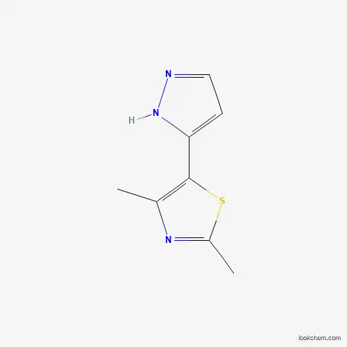 Molecular Structure of 439107-00-3 (2,4-Dimethyl-5-(1H-Pyrazol-3-Yl)-1,3-Thiazole)