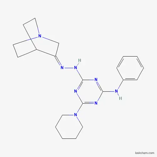 (Z)-N-phenyl-4-(piperidin-1-yl)-6-(2-(quinuclidin-3-ylidene)hydrazinyl)-1,3,5-triazin-2-aMine