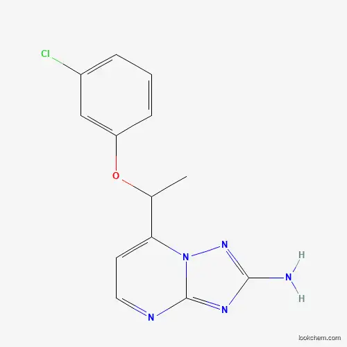 7-[1-(3-CHLOROPHENOXY)ETHYL][1,2,4]TRIAZOLO[1,5-A]PYRIMIDIN-2-AMINE