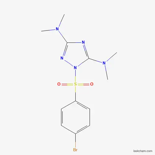 Molecular Structure of 478032-11-0 (N-[1-[(4-bromophenyl)sulfonyl]-3-(dimethylamino)-1H-1,2,4-triazol-5-yl]-N,N-dimethylamine)