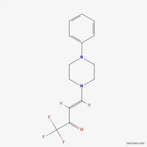 Molecular Structure of 478047-04-0 (1,1,1-Trifluoro-4-(4-phenylpiperazin-1-yl)but-3-en-2-one)