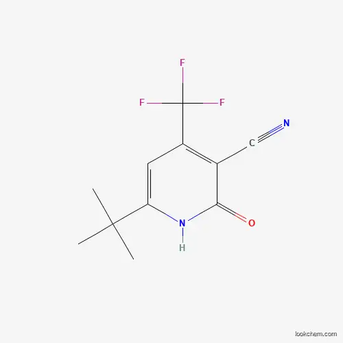 Molecular Structure of 478049-68-2 (6-(Tert-butyl)-2-hydroxy-4-(trifluoromethyl)nicotinonitrile)