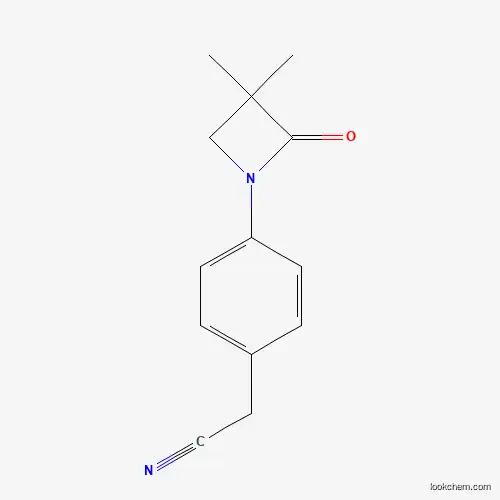 2-[4-(3,3-DIMETHYL-2-OXO-1-AZETANYL)PHENYL]ACETONITRILE