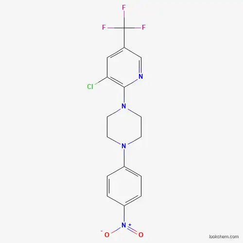 Molecular Structure of 478262-11-2 (1-[3-Chloro-5-(trifluoromethyl)pyridin-2-yl]-4-(4-nitrophenyl)piperazine)