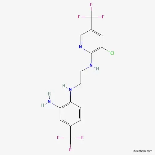 Molecular Structure of 478262-14-5 (1-[3-Chloro-5-(trifluoromethyl)pyridin-2-ylamino]-2-[2-amino-4-(trifluoromethyl)anilino]ethane)