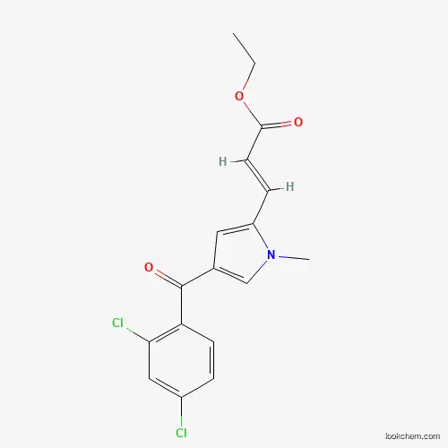 Molecular Structure of 400077-69-2 (ethyl 3-[4-(2,4-dichlorobenzoyl)-1-methyl-1H-pyrrol-2-yl]acrylate)