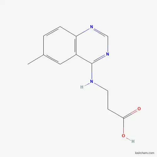 Molecular Structure of 405920-60-7 (3-(6-Methyl-quinazolin-4-ylamino)-propionic acid)