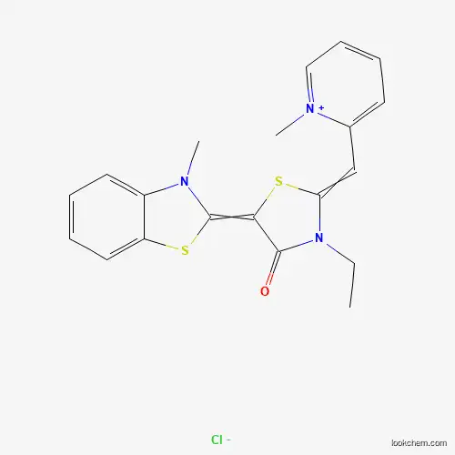 PyridiniuM, 2-[[3-ethyl-5-(3-Methyl-2(3H)-benzothiazolylidene)-4-oxo-2-thiazolidinylidene]Methyl]-1-Methyl-, chloride (1:1)