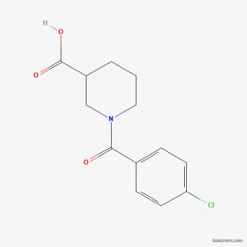Molecular Structure of 436093-15-1 (1-(4-Chloro-benzoyl)-piperidine-3-carboxylic acid)