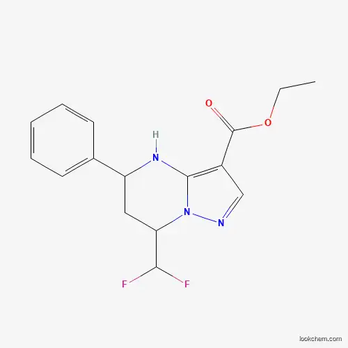 ethyl 7-(difluoromethyl)-5-phenyl-4,5,6,7-tetrahydropyrazolo[1,5-a]pyrimidine-3-carboxylate