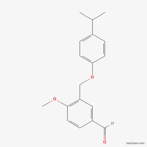 Molecular Structure of 438219-49-9 (3-[(4-Isopropylphenoxy)methyl]-4-methoxybenzaldehyde)