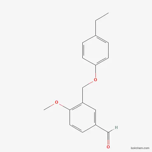 3-(4-ETHYL-PHENOXYMETHYL)-4-METHOXY-BENZALDEHYDE