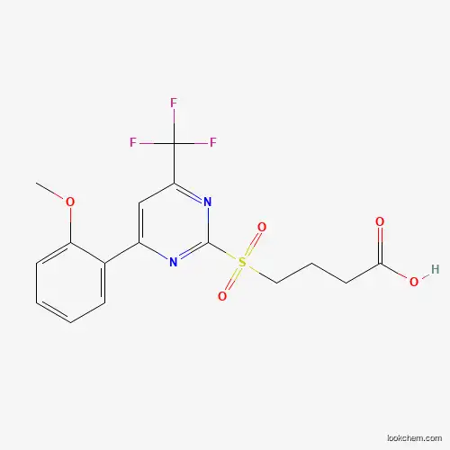 4-[4-(2-METHOXY-PHENYL)-6-TRIFLUOROMETHYL-PYRIMIDINE-2-SULFONYL]-BUTYRIC ACID
