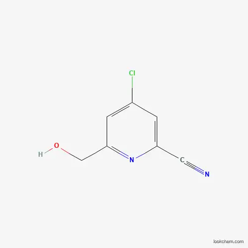 Molecular Structure of 448907-47-9 (4-Chloro-6-(hydroxymethyl)picolinonitrile)