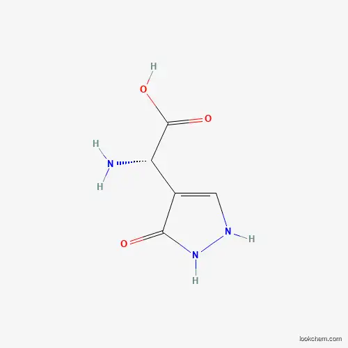 Molecular Structure of 449153-25-7 ((S)-2-Amino-2-(5-hydroxy-1H-pyrazol-4-yl)acetic acid)