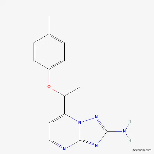 7-[1-(4-METHYLPHENOXY)ETHYL][1,2,4]TRIAZOLO[1,5-A]PYRIMIDIN-2-AMINE