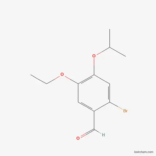 Molecular Structure of 486994-09-6 (2-Bromo-5-ethoxy-4-isopropoxybenzaldehyde)