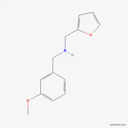 Molecular Structure of 510723-73-6 (Furan-2-ylmethyl-(3-methoxy-benzyl)-amine)