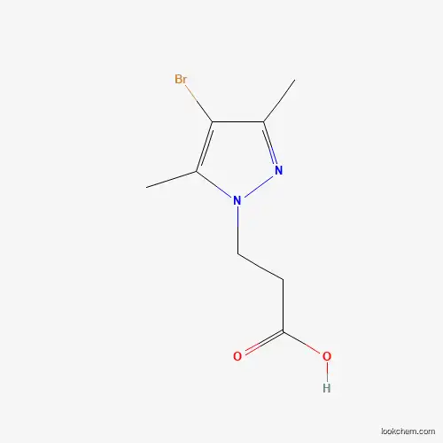Molecular Structure of 512809-48-2 (3-(4-bromo-3,5-dimethyl-1H-pyrazol-1-yl)propanoic acid)