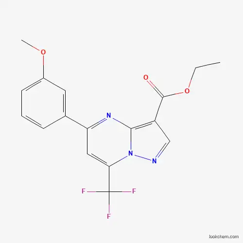 Ethyl 5-(3-methoxyphenyl)-7-(trifluoromethyl)pyrazolo[1,5-a]pyrimidine-3-carboxylate