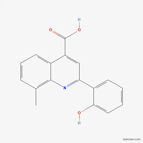 Molecular Structure of 522596-41-4 (2-(2-Hydroxyphenyl)-8-methylquinoline-4-carboxylic acid)