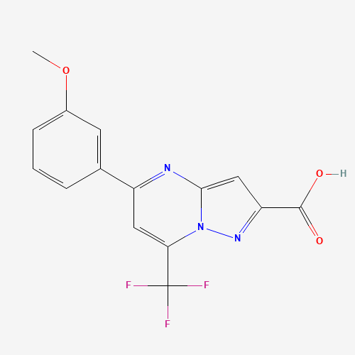 5-(3-METHOXYPHENYL)-7-(TRIFLUOROMETHYL)PYRAZOLO[1,5-A]PYRIMIDINE-2-CARBOXYLIC ACID