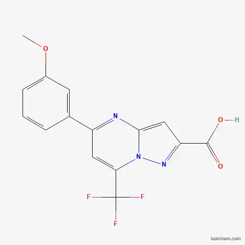 5-(3-METHOXYPHENYL)-7-(TRIFLUOROMETHYL)PYRAZOLO[1,5-A]PYRIMIDINE-2-CARBOXYLIC ACID