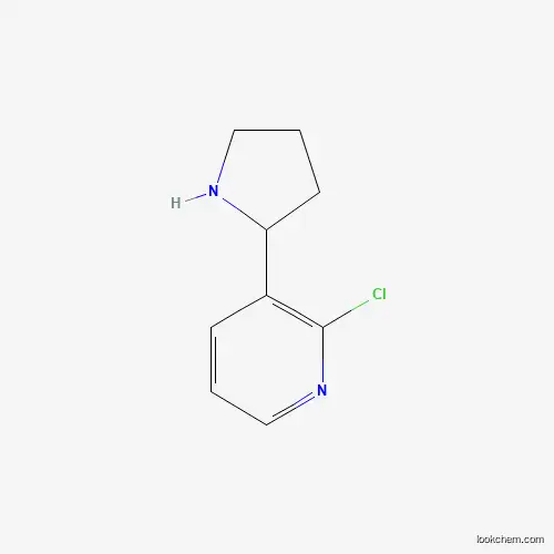 Molecular Structure of 524674-55-3 (2-Chloro-3-pyrrolidin-2-ylpyridine)