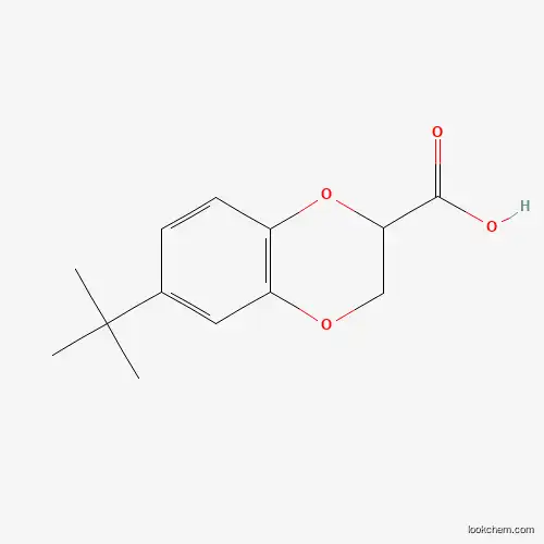 Molecular Structure of 610258-90-7 (6-tert-Butyl-2,3-dihydro-benzo[1,4]dioxine-2-carboxylic acid)