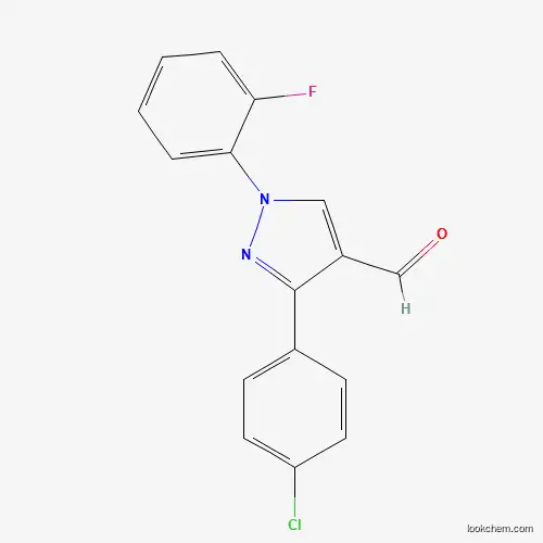 3-(4-CHLOROPHENYL)-1-(2-FLUOROPHENYL)-1H-PYRAZOLE-4-CARBALDEHYDE