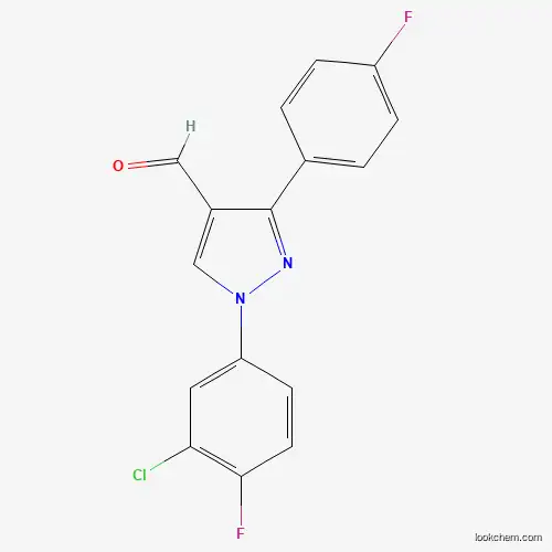 1-(3-CHLORO-4-FLUOROPHENYL)-3-(4-FLUOROPHENYL)-1H-PYRAZOLE-4-CARBALDEHYDE