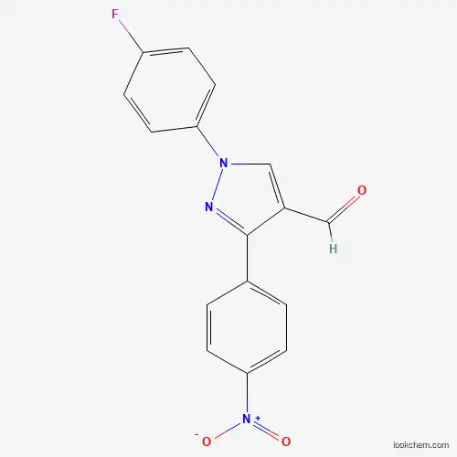 1-(4-FLUOROPHENYL)-3-(4-NITROPHENYL)-1H-PYRAZOLE-4-CARBALDEHYDE