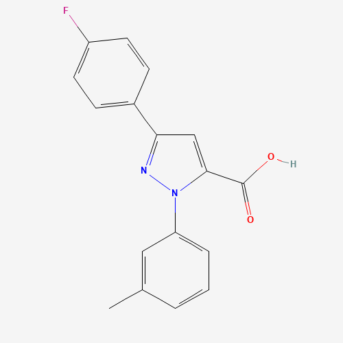 3-(4-FLUOROPHENYL)-1-M-TOLYL-1H-PYRAZOLE-5-CARBOXYLIC ACID