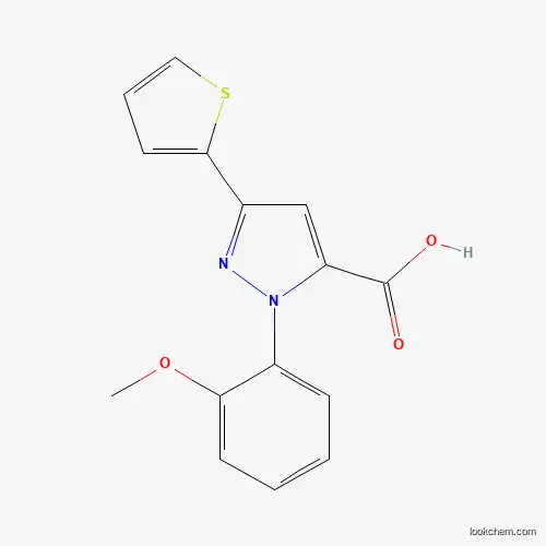 1-(2-METHOXYPHENYL)-3-(THIOPHEN-2-YL)-1H-PYRAZOLE-5-CARBOXYLIC ACID
