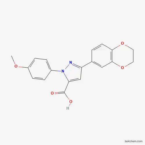 3-(2,3-DIHYDROBENZO[B][1,4]DIOXIN-7-YL)-1-(4-METHOXYPHENYL)-1H-PYRAZOLE-5-CARBOXYLIC ACID
