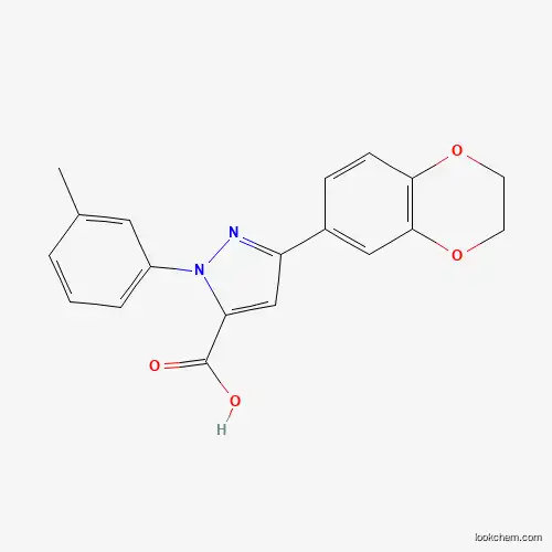 3-(2,3-DIHYDROBENZO[B][1,4]DIOXIN-7-YL)-1-M-TOLYL-1H-PYRAZOLE-5-CARBOXYLIC ACID