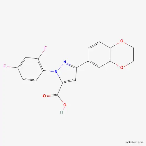 1-(2,4-DIFLUOROPHENYL)-3-(2,3-DIHYDROBENZO[B][1,4]DIOXIN-7-YL)-1H-PYRAZOLE-5-CARBOXYLIC ACID