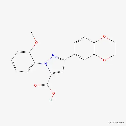 3-(2,3-DIHYDROBENZO[B][1,4]DIOXIN-7-YL)-1-(2-METHOXYPHENYL)-1H-PYRAZOLE-5-CARBOXYLIC ACID