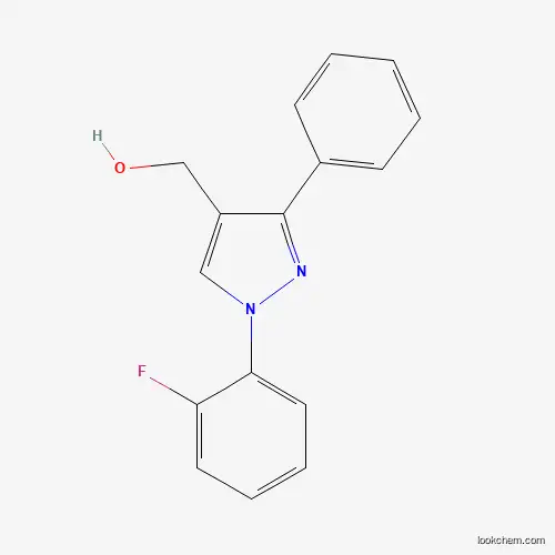 Molecular Structure of 618441-71-7 ((1-(2-Fluorophenyl)-3-phenyl-1H-pyrazol-4-yl)methanol)