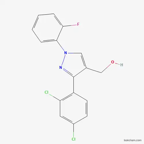 (3-(2,4-DICHLOROPHENYL)-1-(2-FLUOROPHENYL)-1H-PYRAZOL-4-YL)METHANOL
