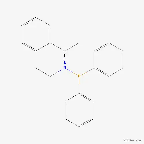 Molecular Structure of 61937-85-7 ([Ethyl[(S)-1-phenylethyl]amino]diphenylphosphine)